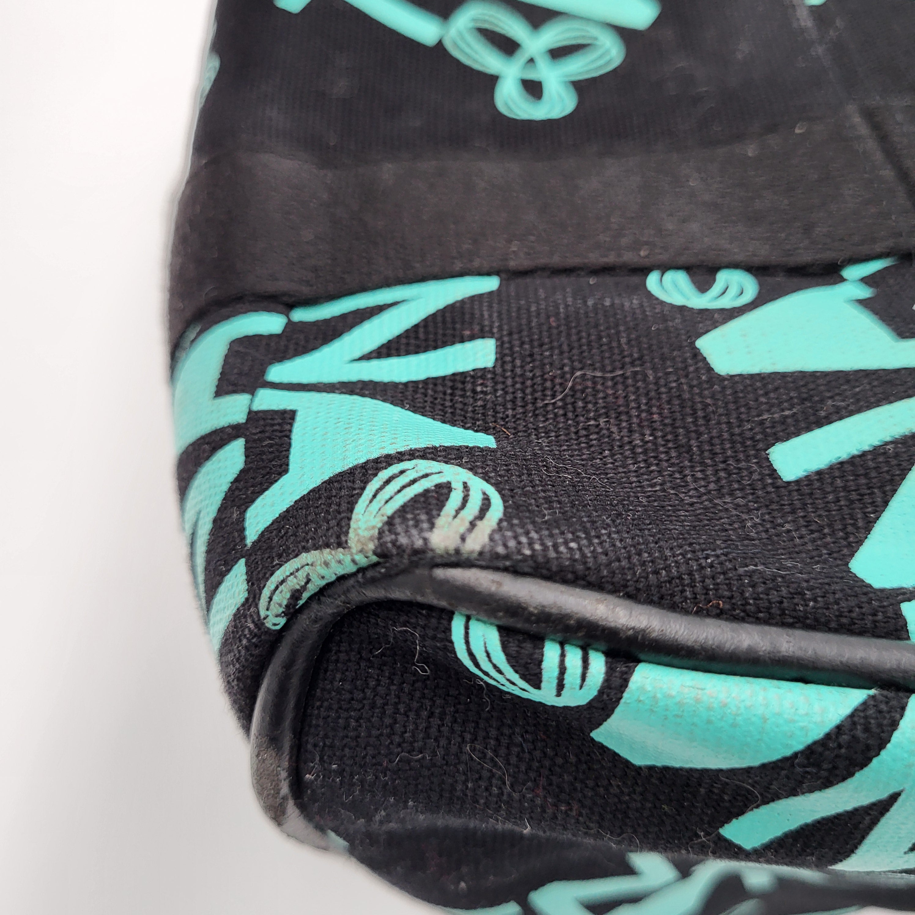 TNA Black Teal Logo Duffel Bag