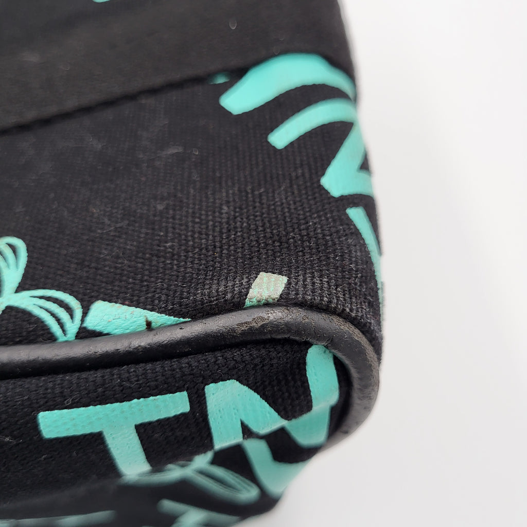 TNA Black Teal Logo Duffel Bag
