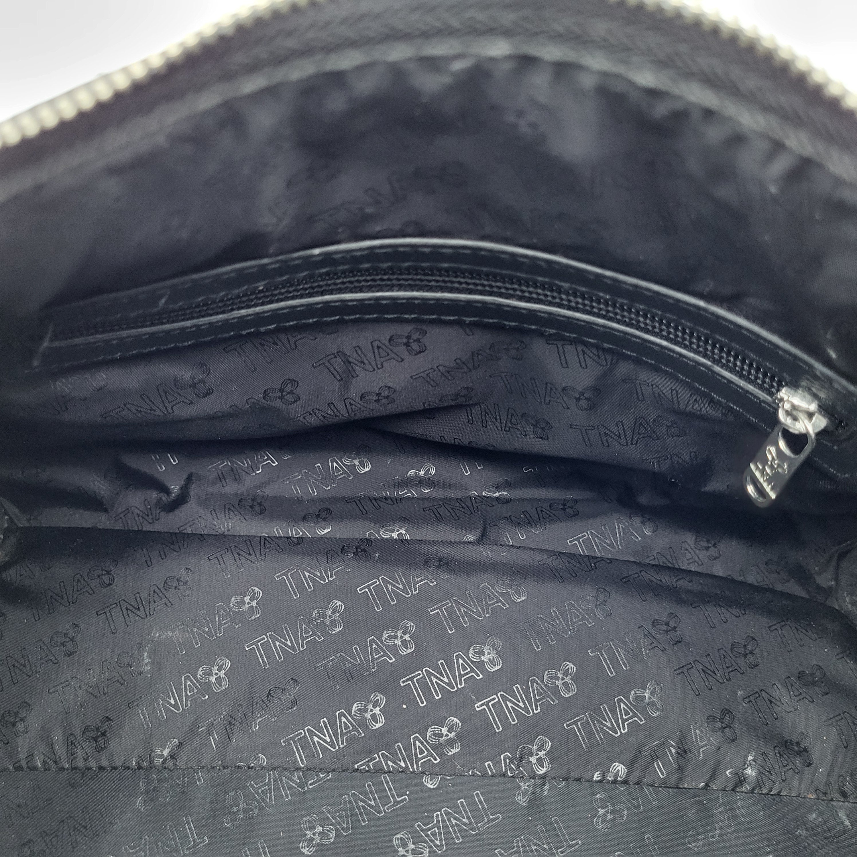 TNA Black Teal Logo Duffel Bag