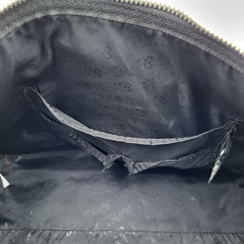 TNA Black Teal Logo Duffel Bag