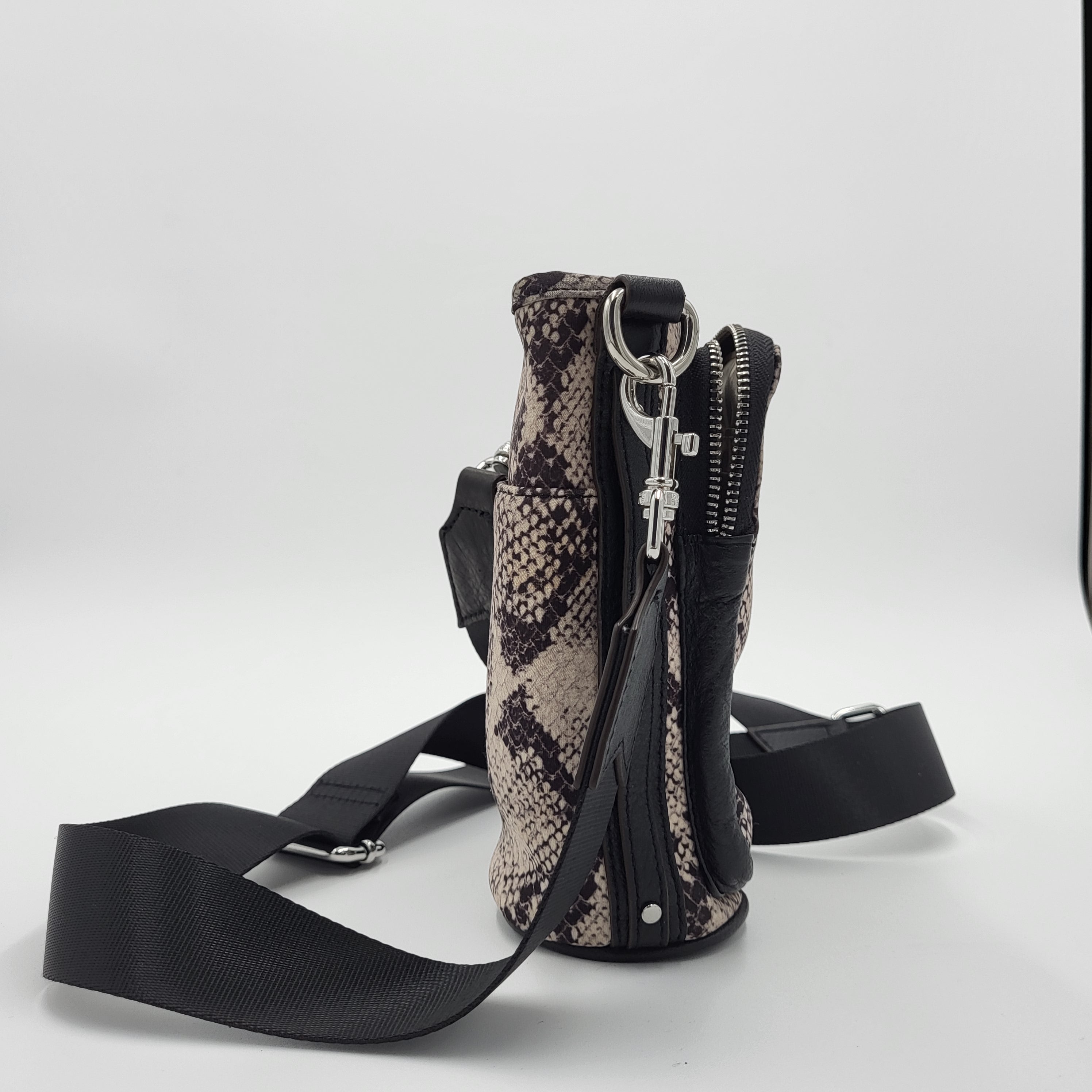 Aimee Kestenberg Snake Print Water Bottle Crossbody Bag