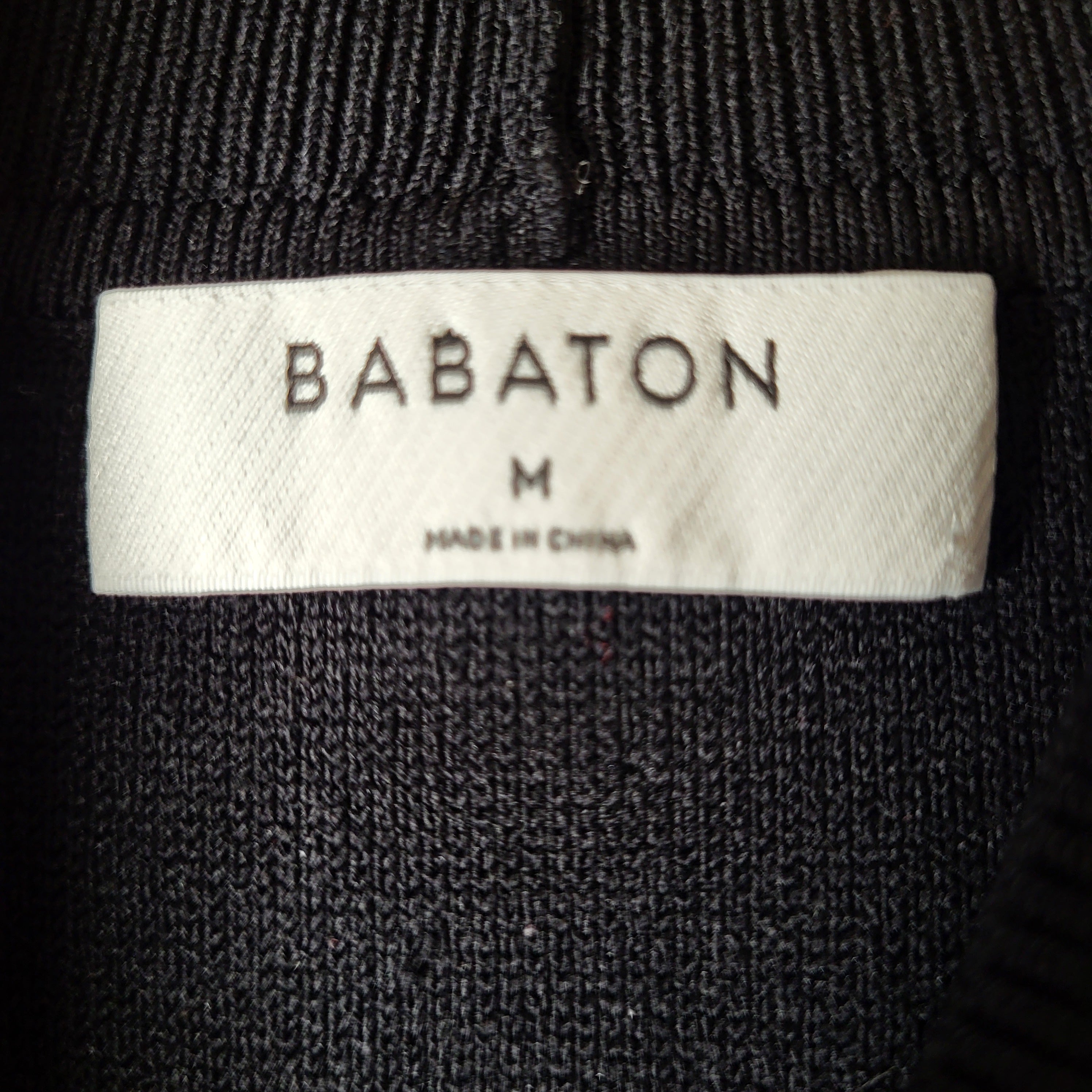 Babaton Black Mock Neck Fine Knit Pullover Sweater (Women's Size M)
