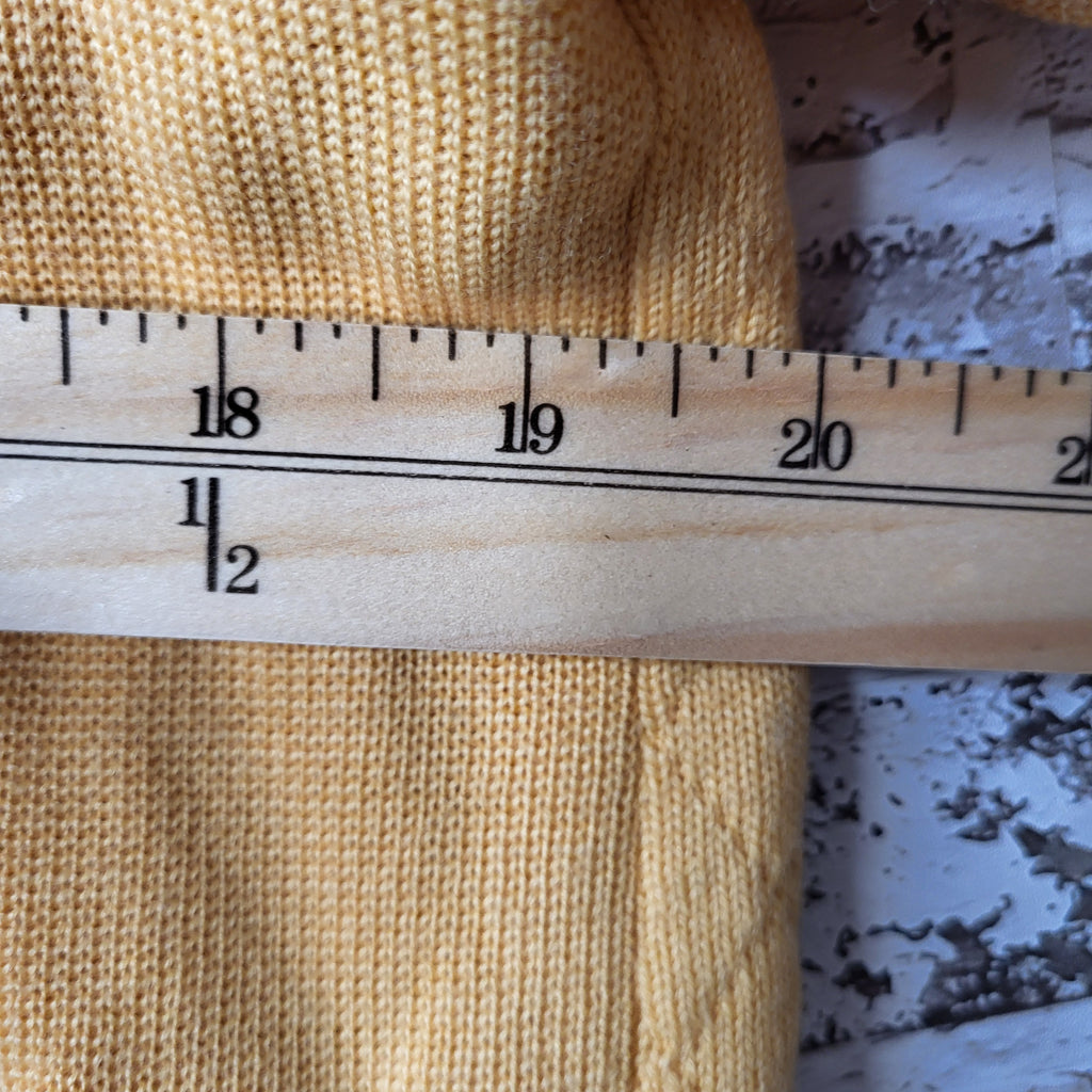 Attitude soft yellow tone longline cardigan jacket (Women's Size 12)
