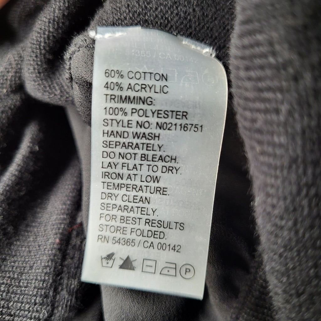 Bianca Nygård Black Mixed Media Button-Front Cardigan (Women's Size L / 14-16)