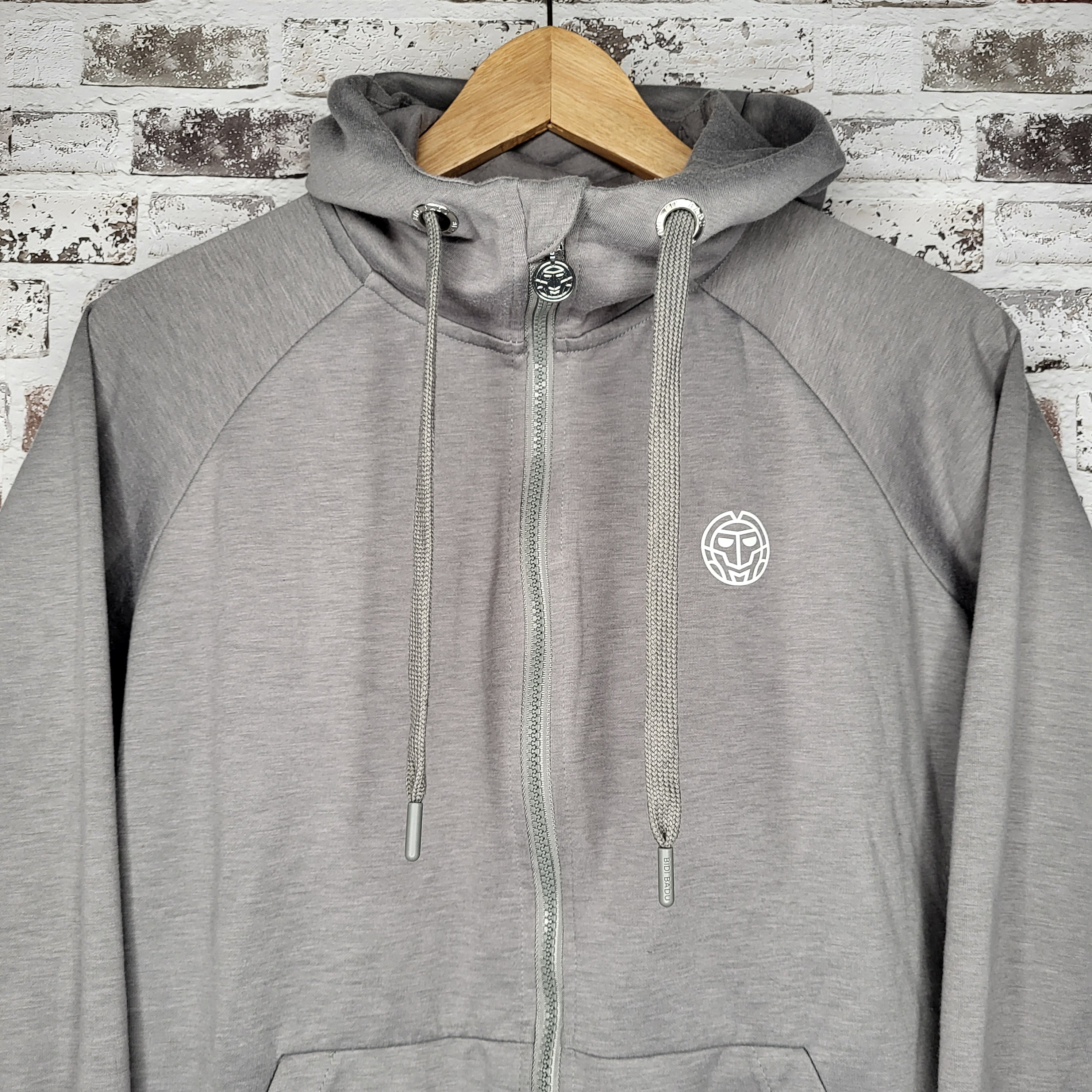 Bidi Badu grey zip-up hoodie (Women's Size S)