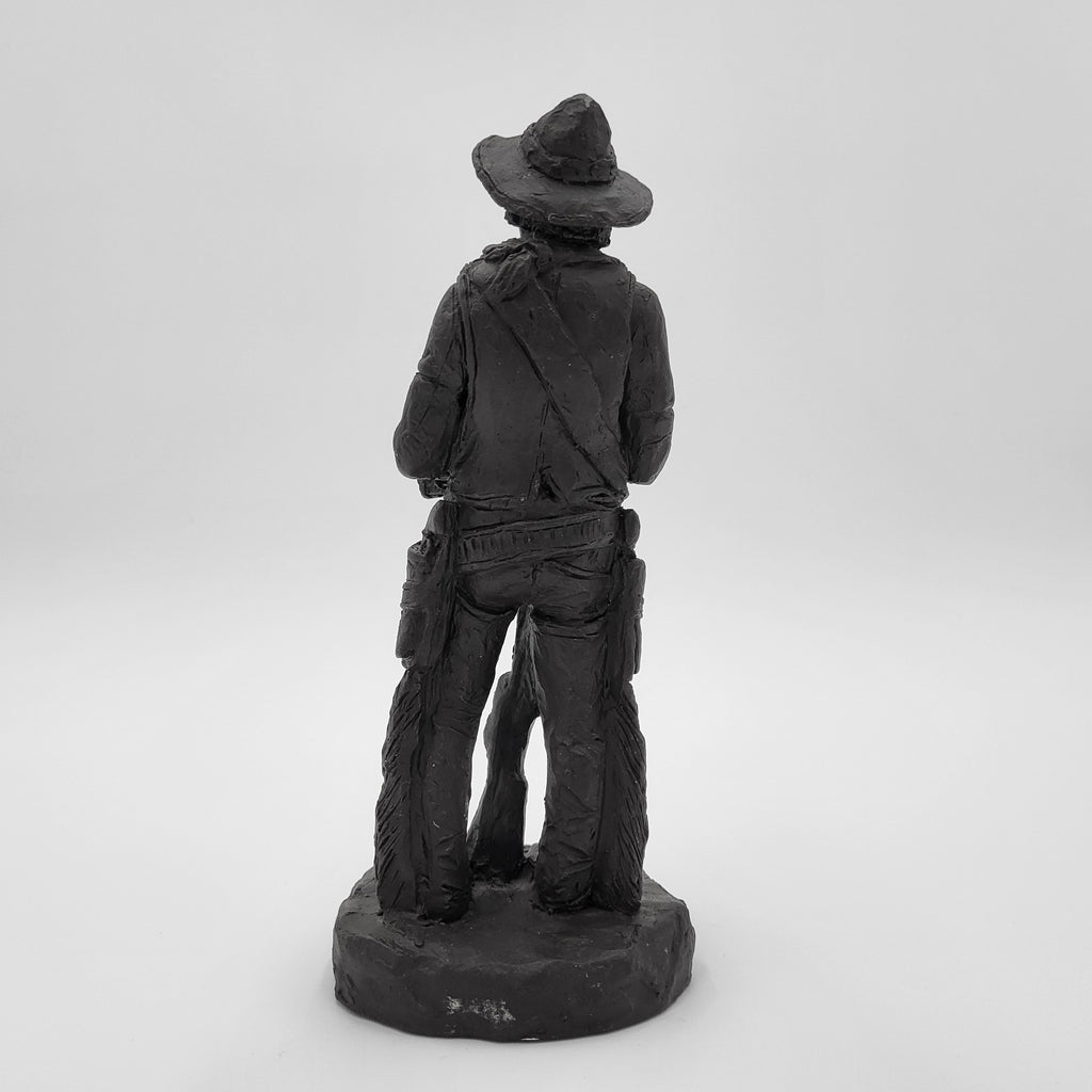 Michael Garman Dark Bronze Old Gun Carver Western Cowboy Figurine
