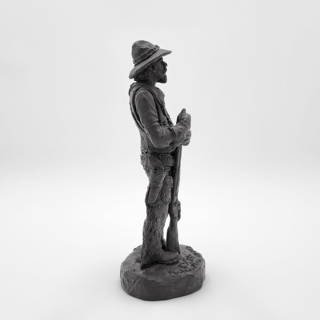 Michael Garman Dark Bronze Old Gun Carver Western Cowboy Figurine