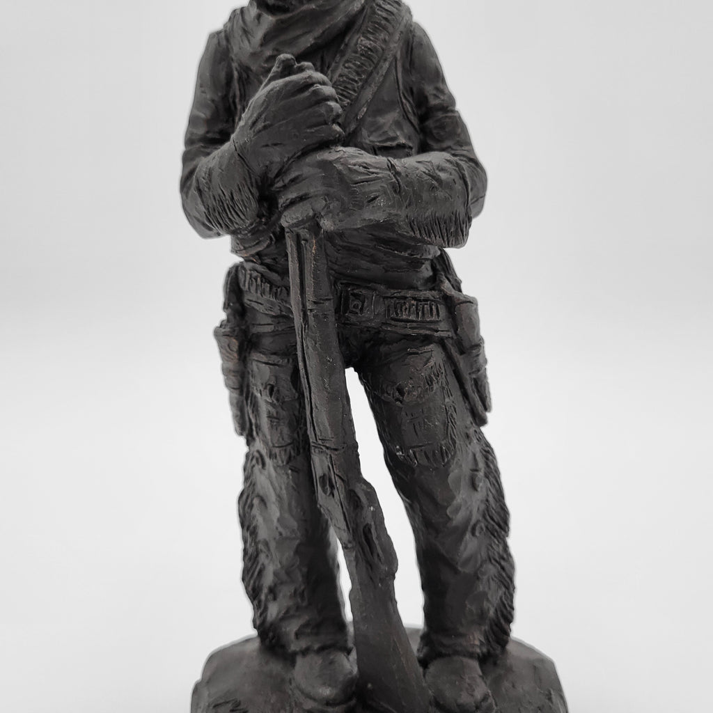 Michael Garman Dark Bronze Old Gun Carver Western Cowboy Figurine