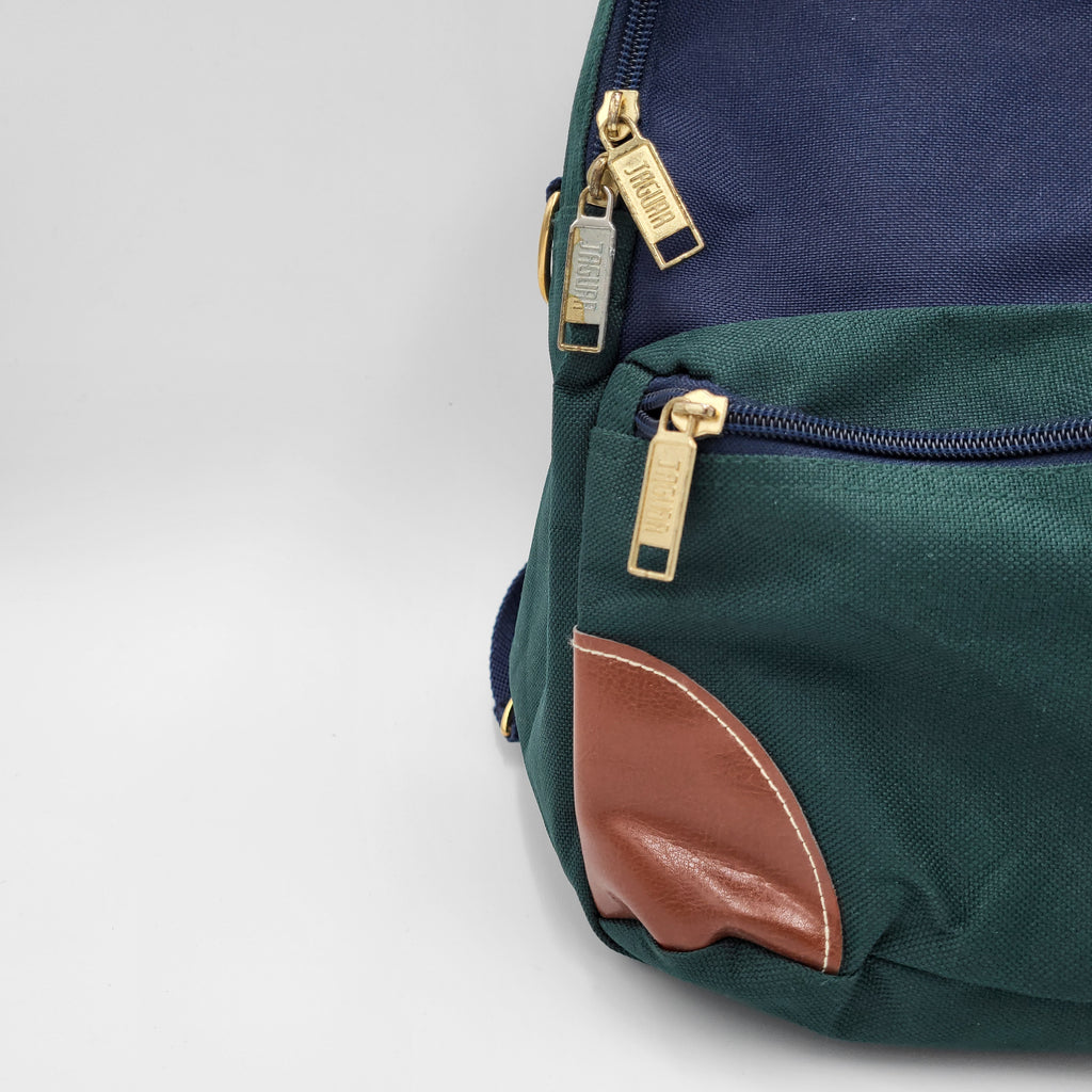 Jaguar Navy Blue & Forest Green Backpack