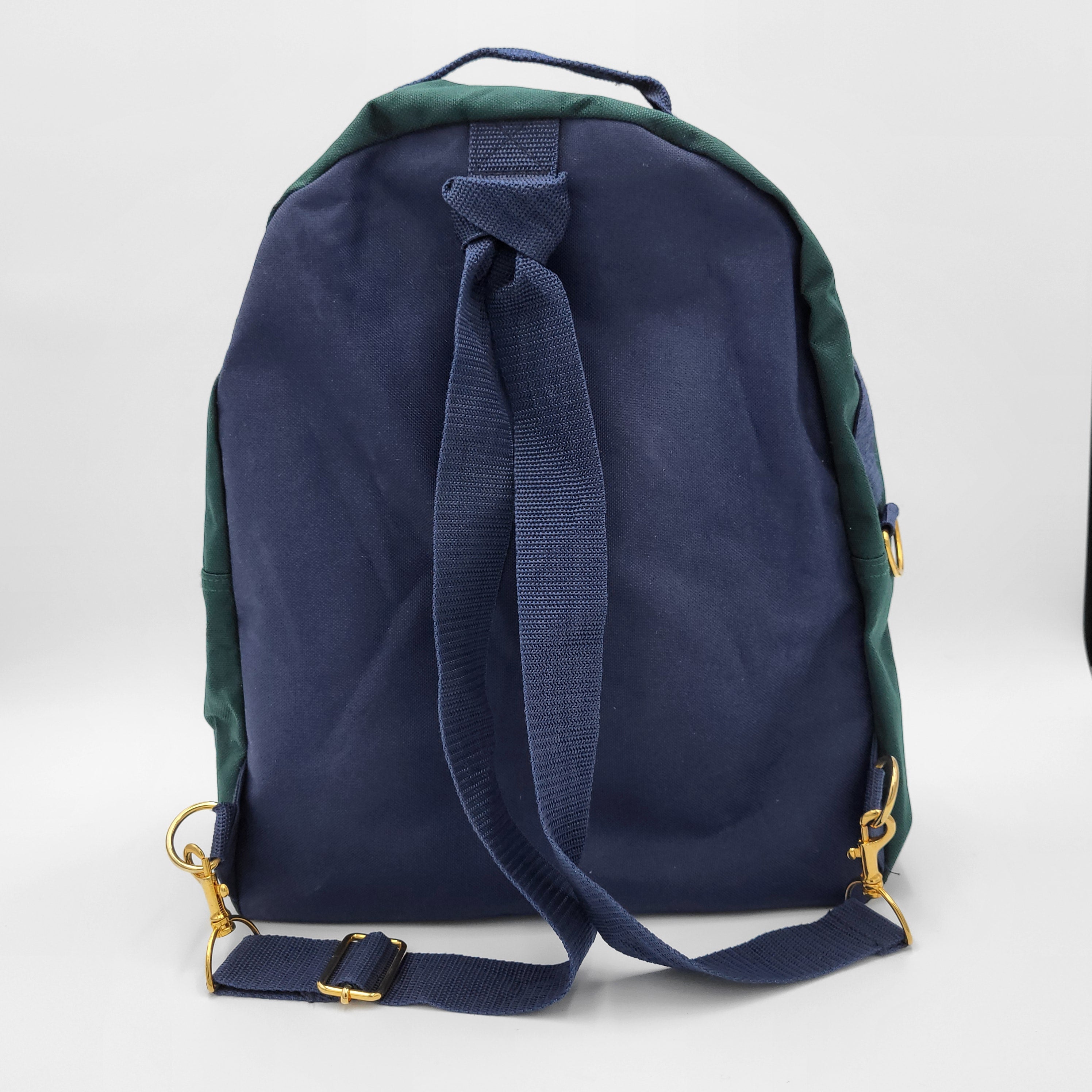 Jaguar Navy Blue & Forest Green Backpack