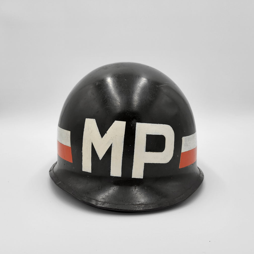 Black Military Police Helmet [One Size]