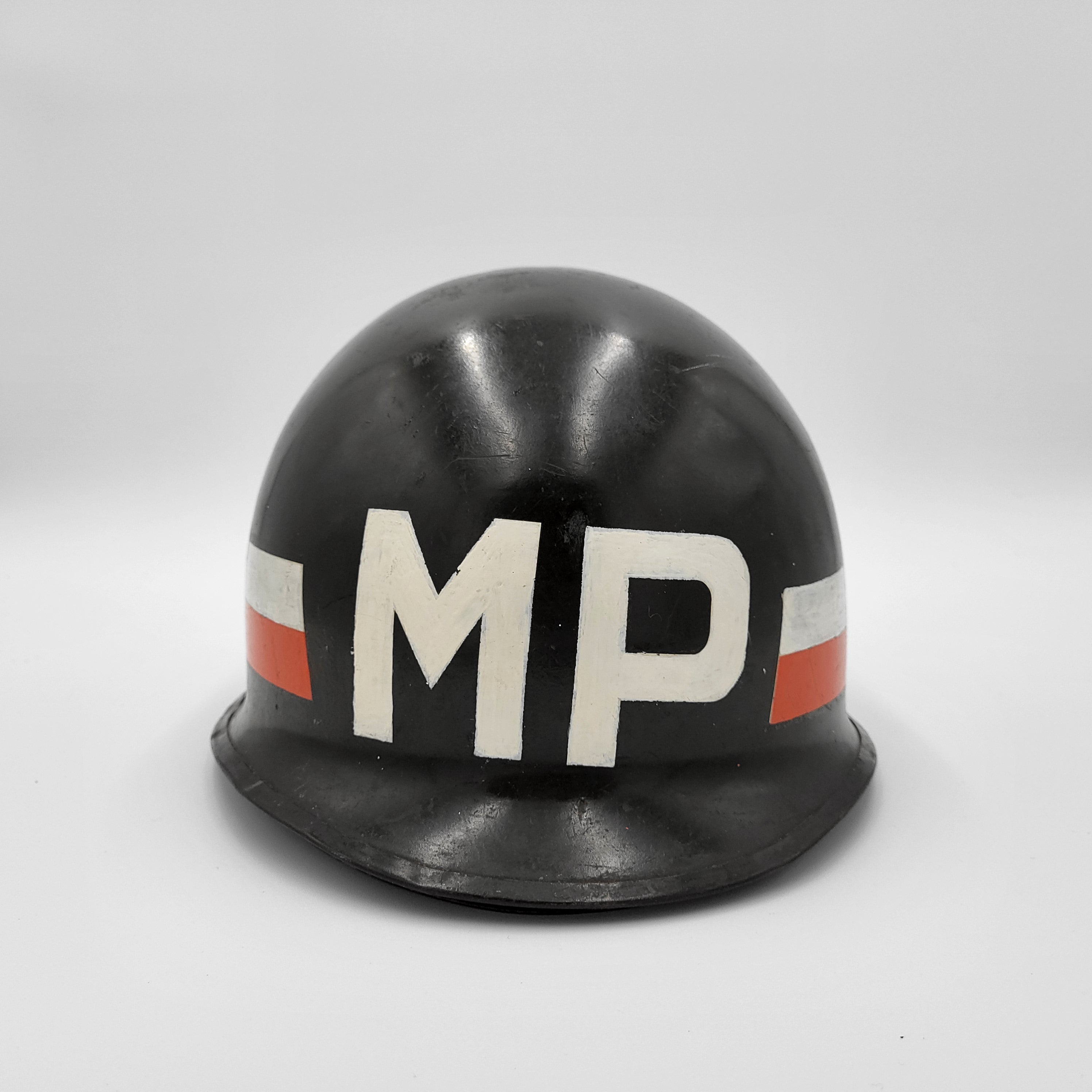 Black Military Police Helmet [One Size]
