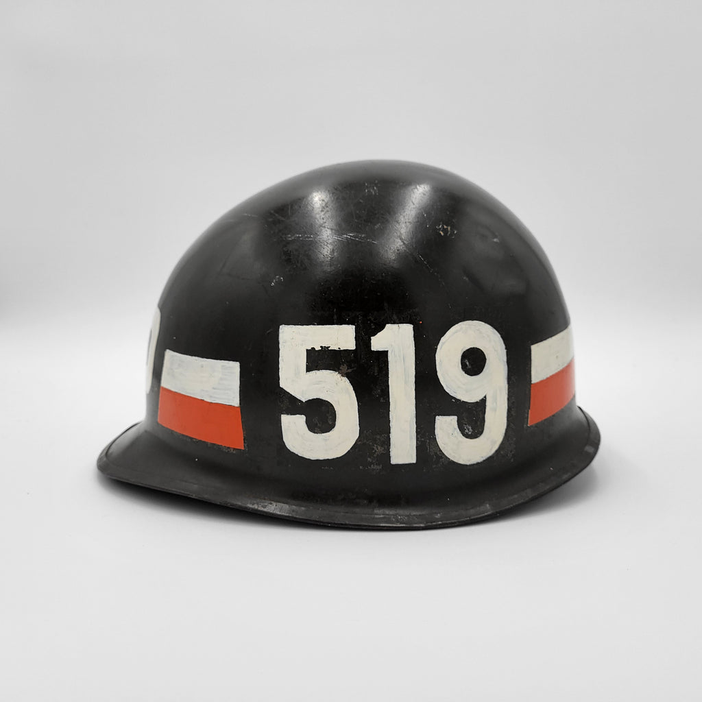 Black Military Police Helmet [One Size]