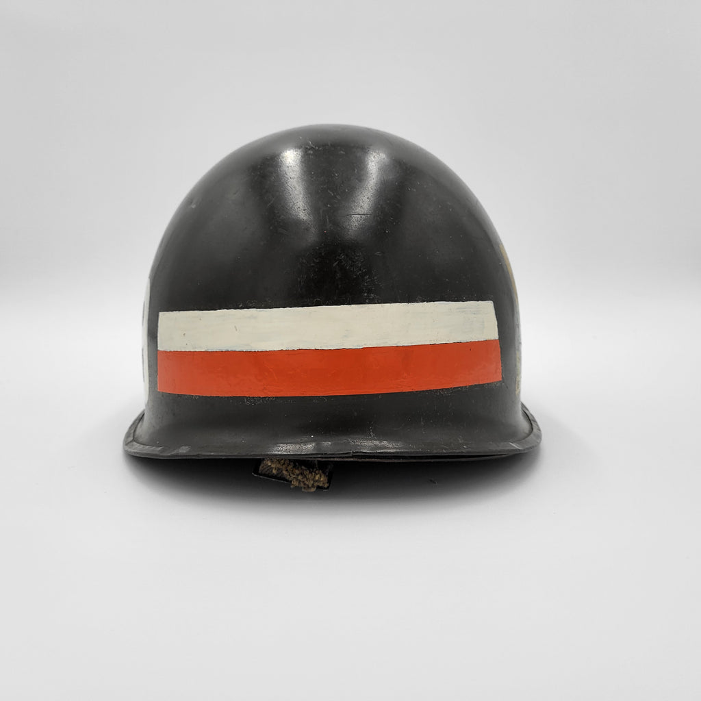 Black Military Police Helmet [One Size]