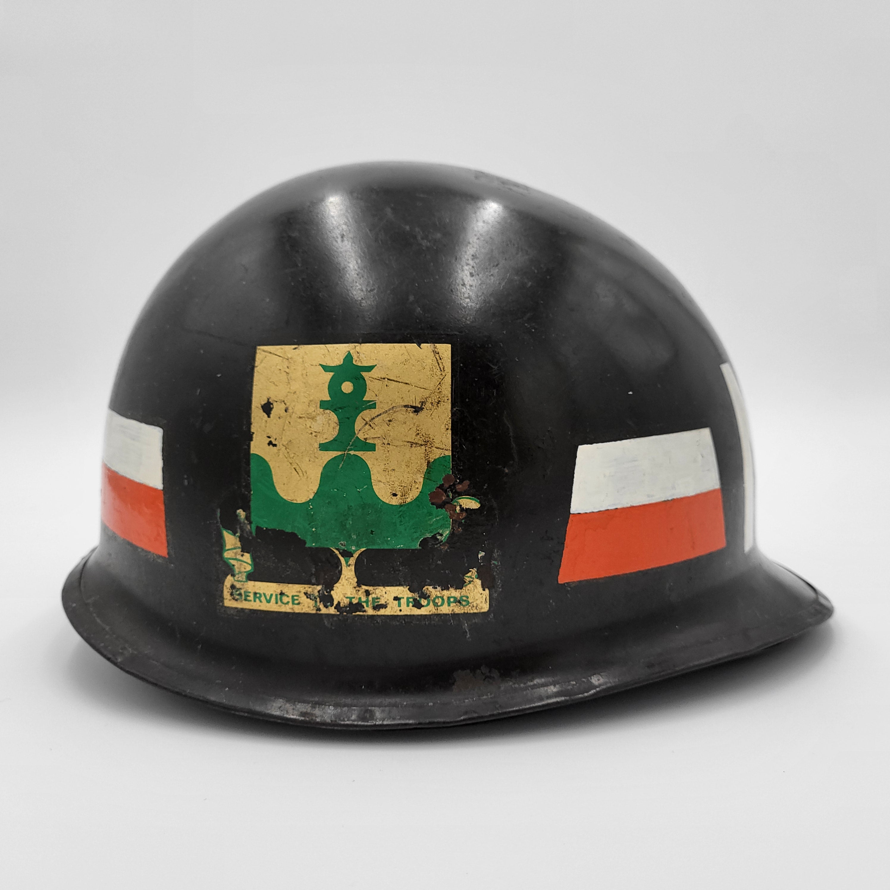 Black Military Police Helmet [One Size]