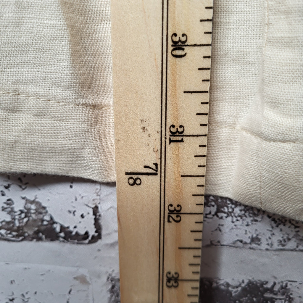 NEW Banana Republic Cream Linen-Blend Square-Neck Pintuck Mini Dress (Women's Size 2)
