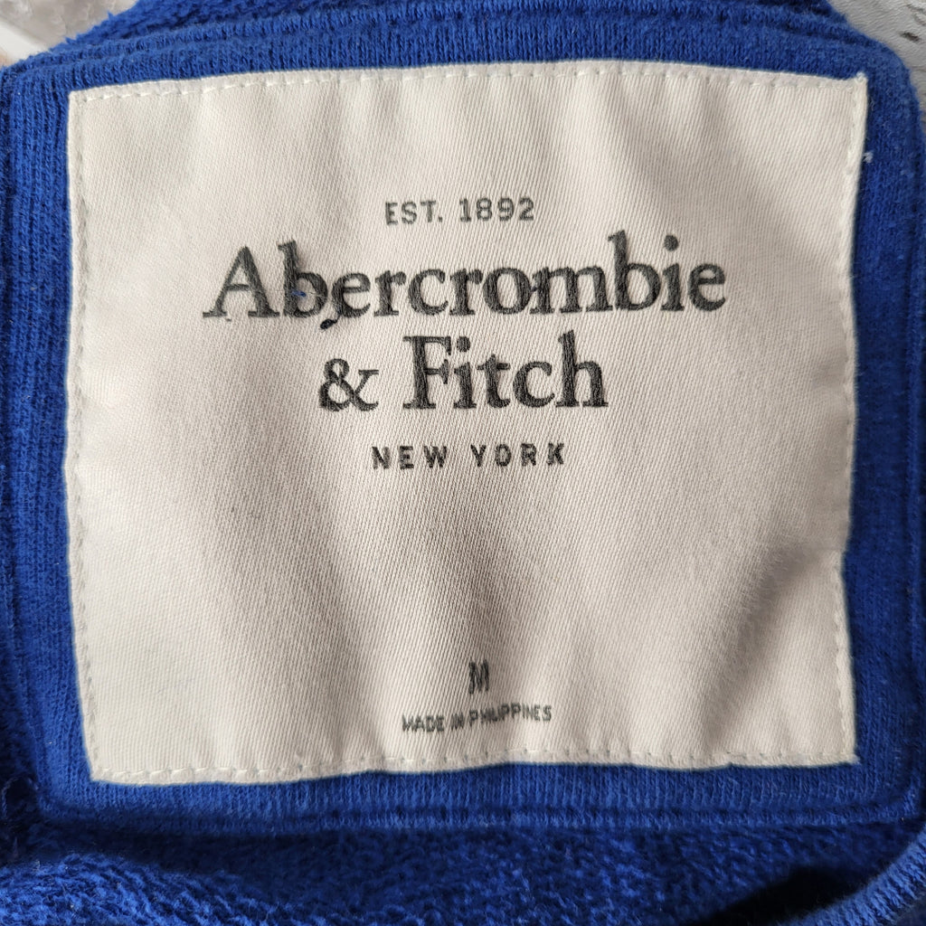 Abercrombie & Fitch Blue A&F Athl Club Crewneck Sweatshirt (Women's Size M)