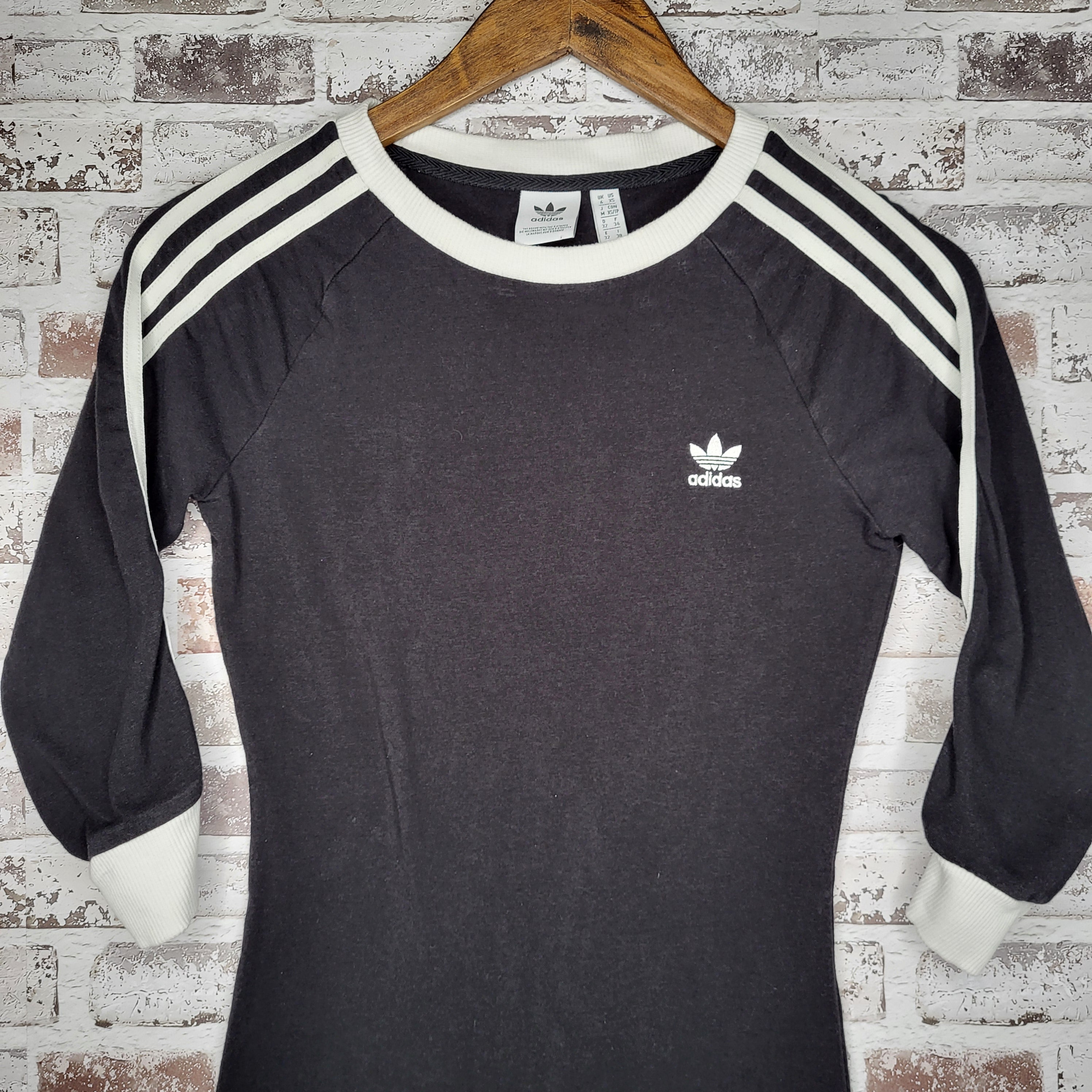 adidas black 3-stripes dress (Women's Size XS)