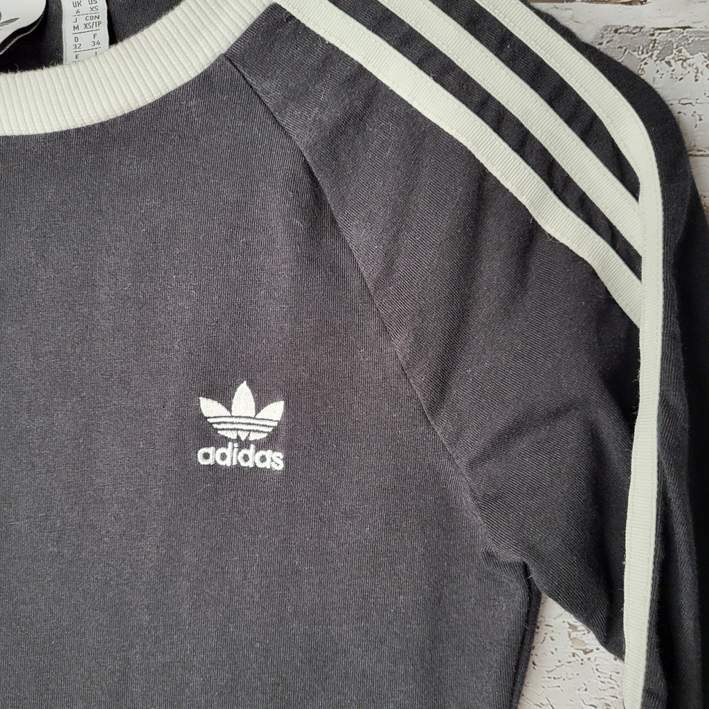 adidas black 3-stripes dress (Women's Size XS)