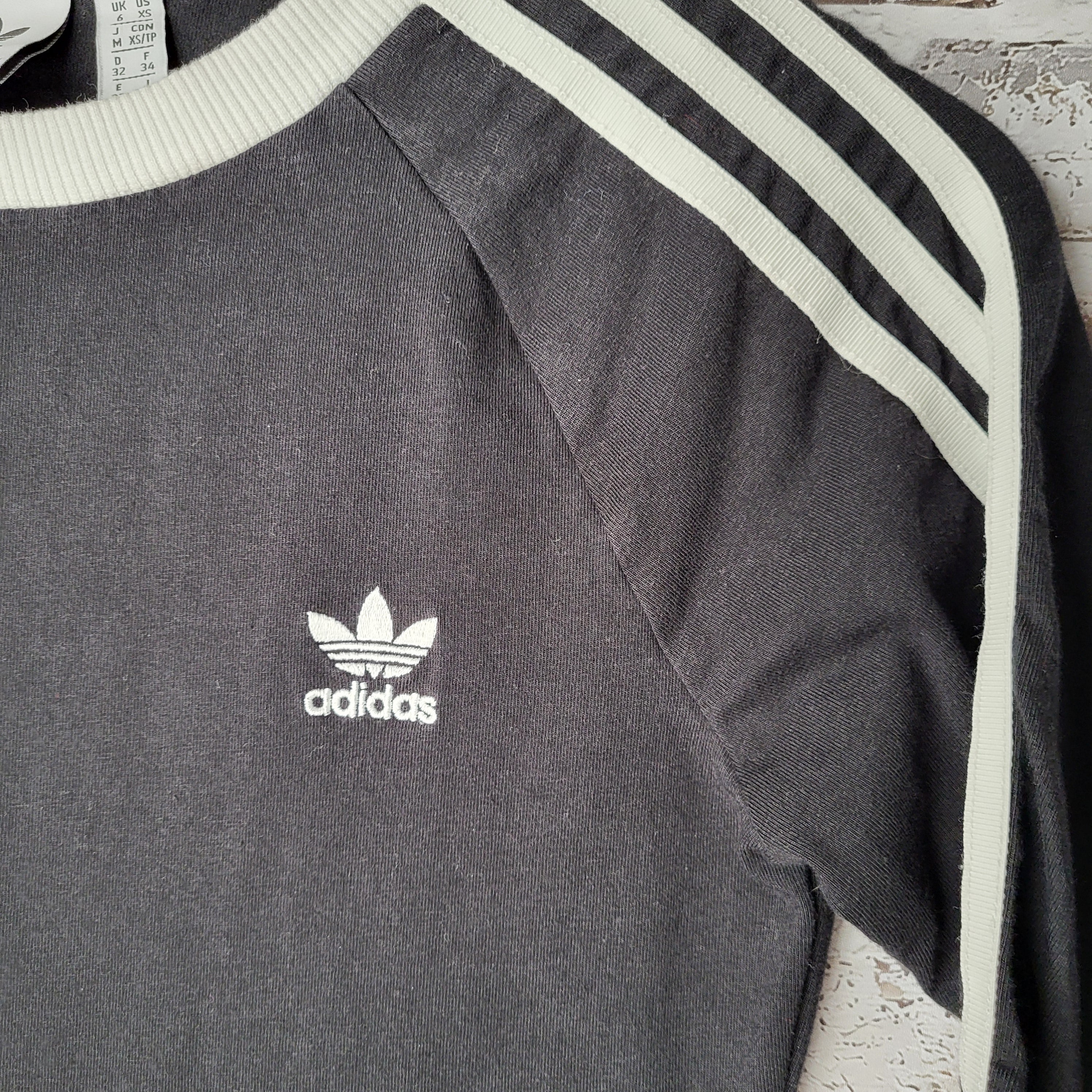 adidas black 3-stripes dress (Women's Size XS)