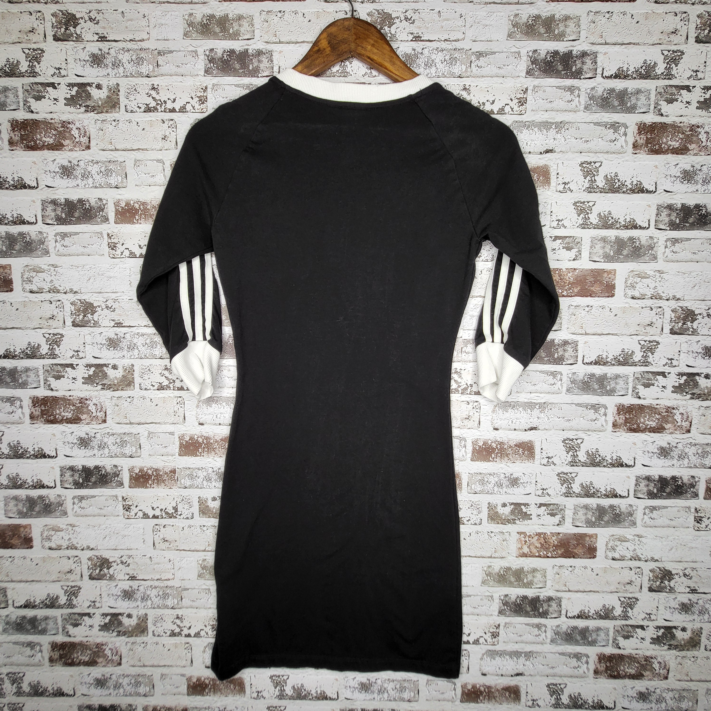 adidas black 3-stripes dress (Women's Size XS)