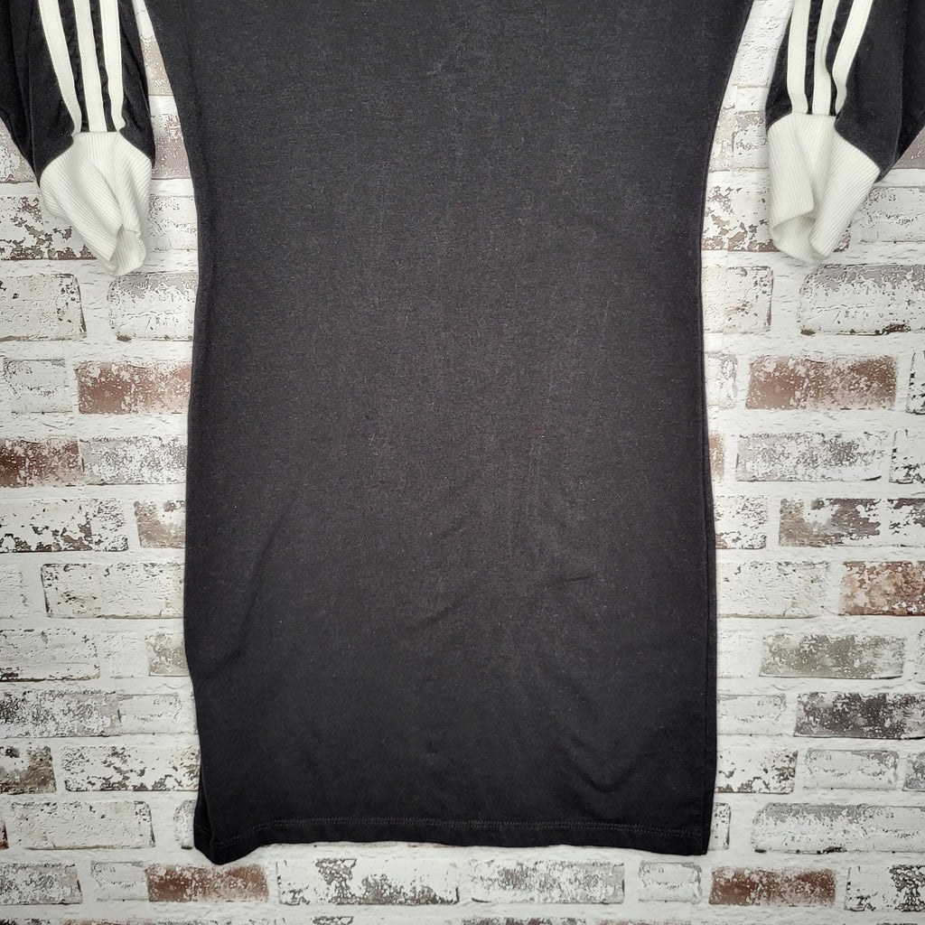 adidas black 3-stripes dress (Women's Size XS)