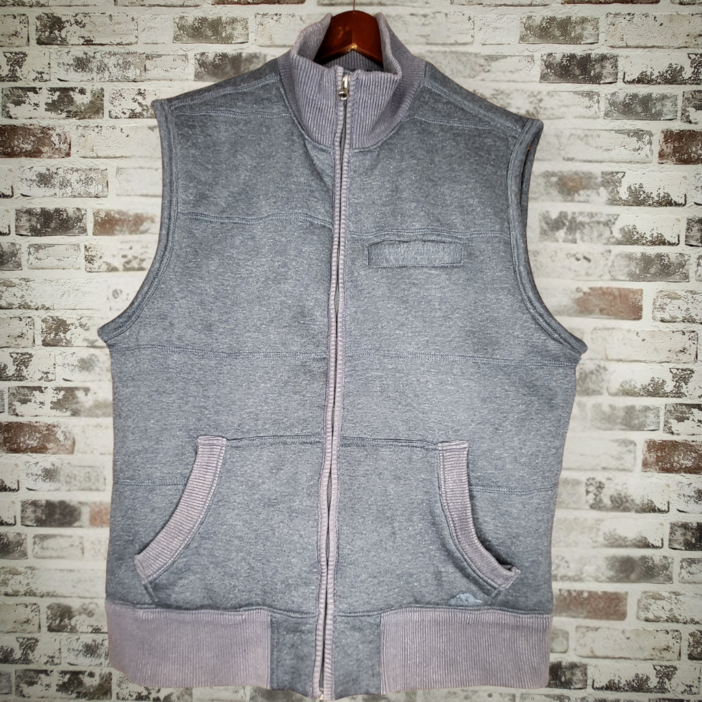 Roots 73 heather grey full-zip vest (Men's Size M)