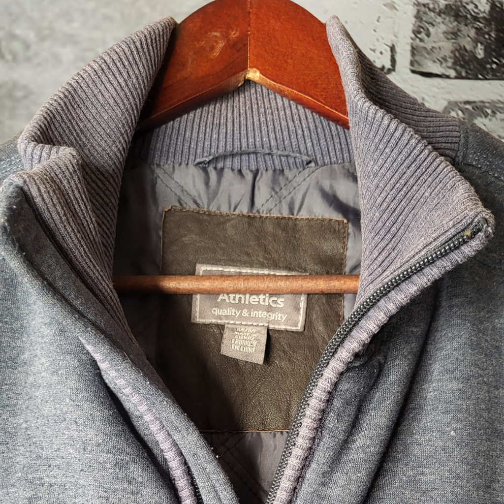 Roots 73 heather grey full-zip vest (Men's Size M)
