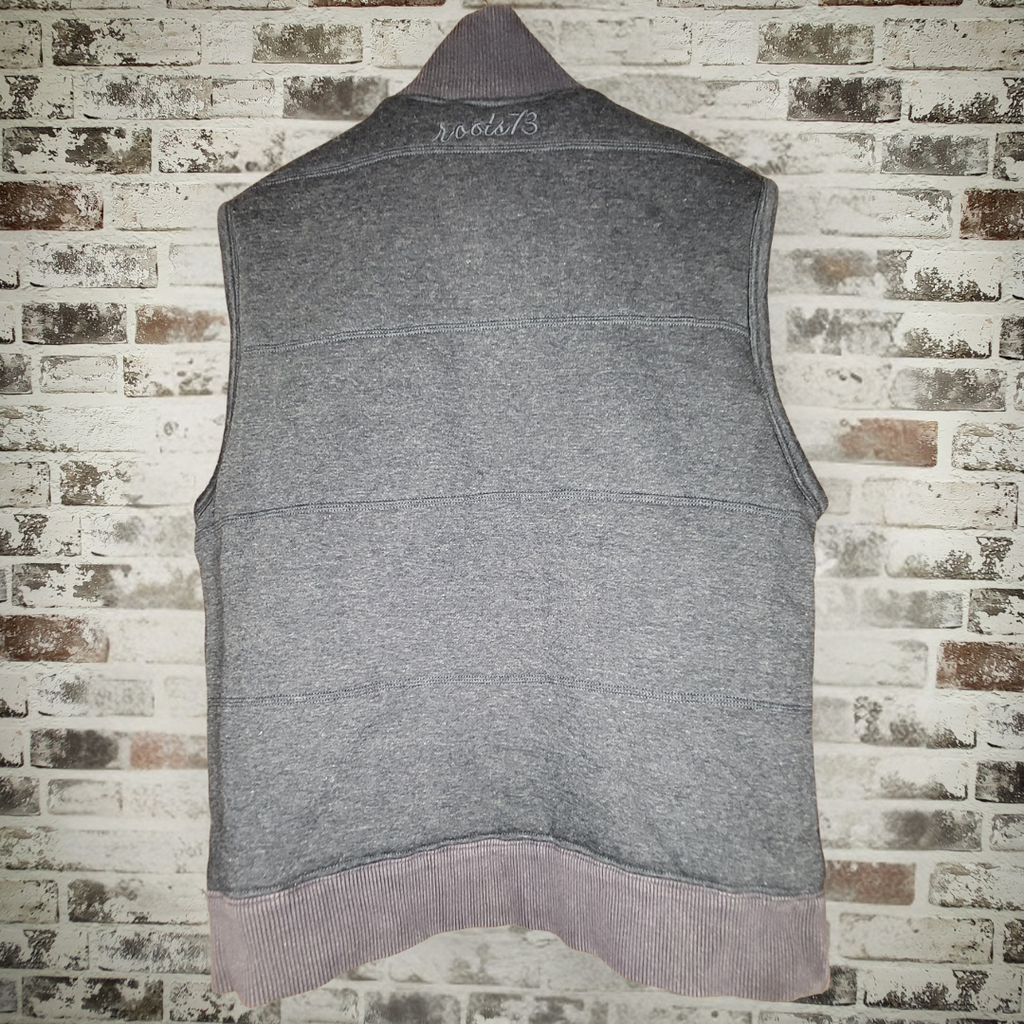 Roots 73 heather grey full-zip vest (Men's Size M)