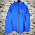 Columbia blue hooded soft shell jacket (Men's Size L)