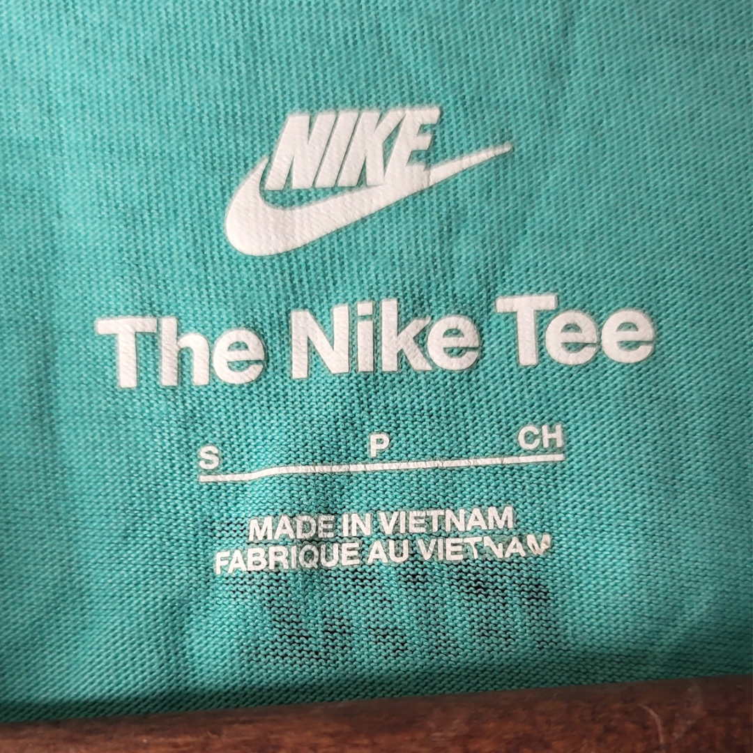 Nike teal all-over logo t-shirt (Men's Size S)