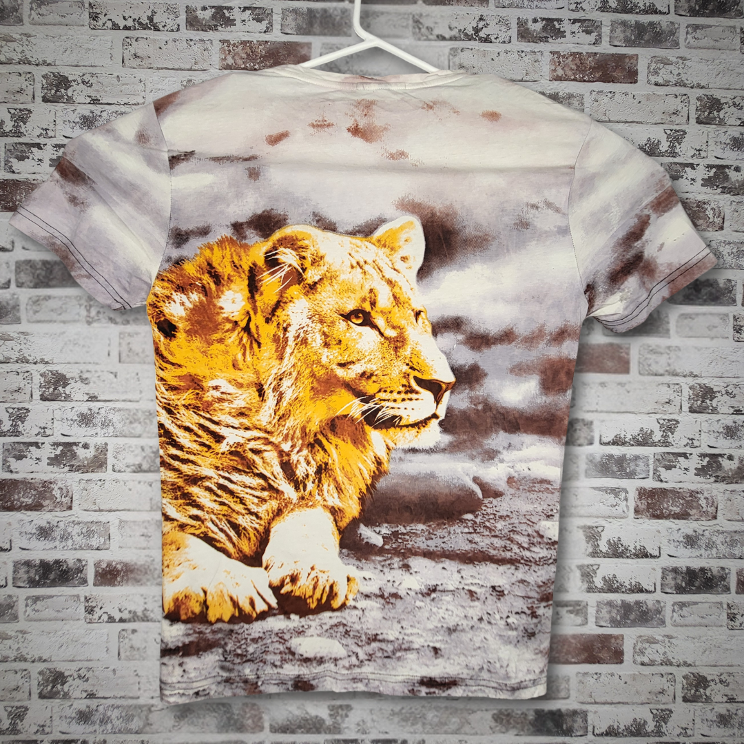 Emporio Armani white graphic t-shirt (Men's Size L)
