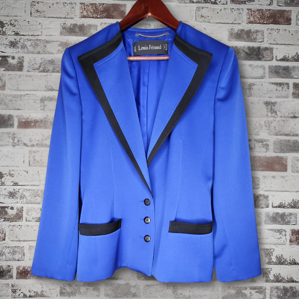 Louis Féraud cobalt blue blazer (Women's Size 8)