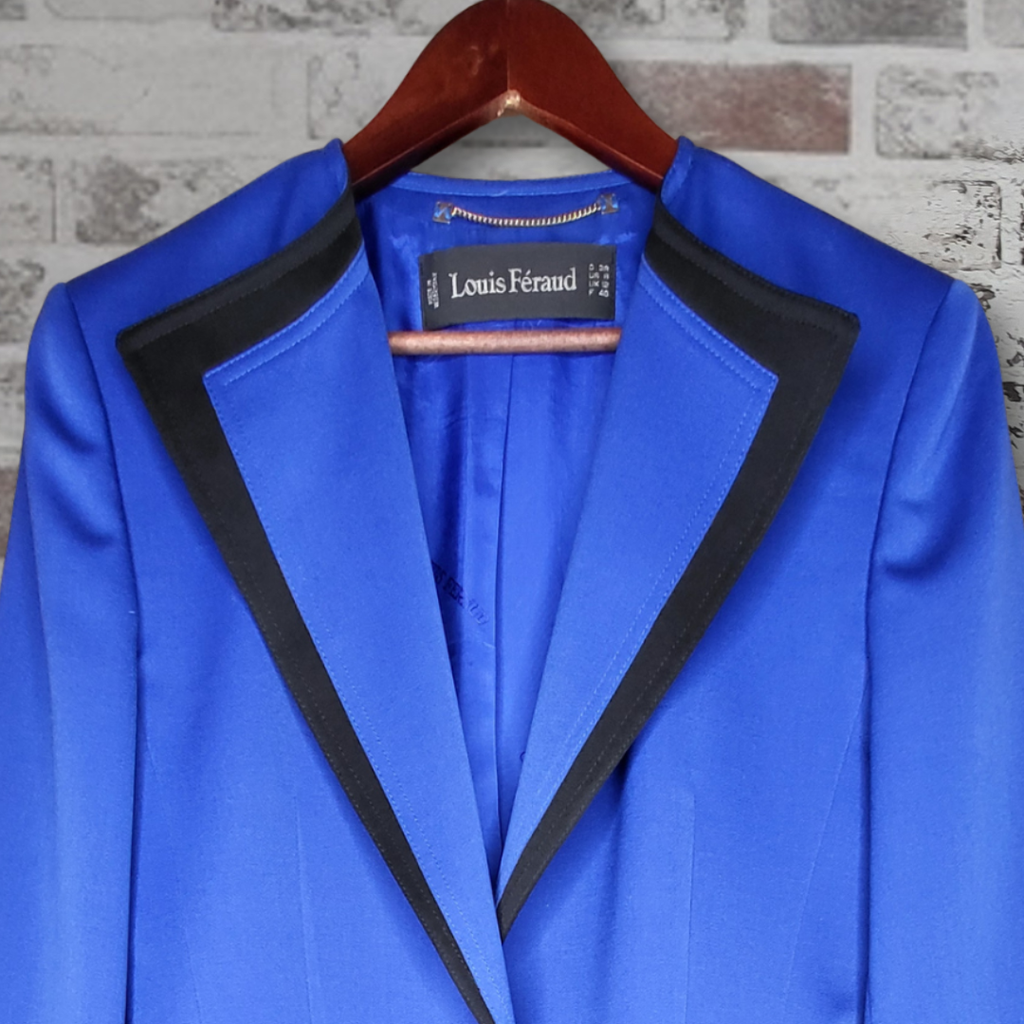 Louis Féraud cobalt blue blazer (Women's Size 8)