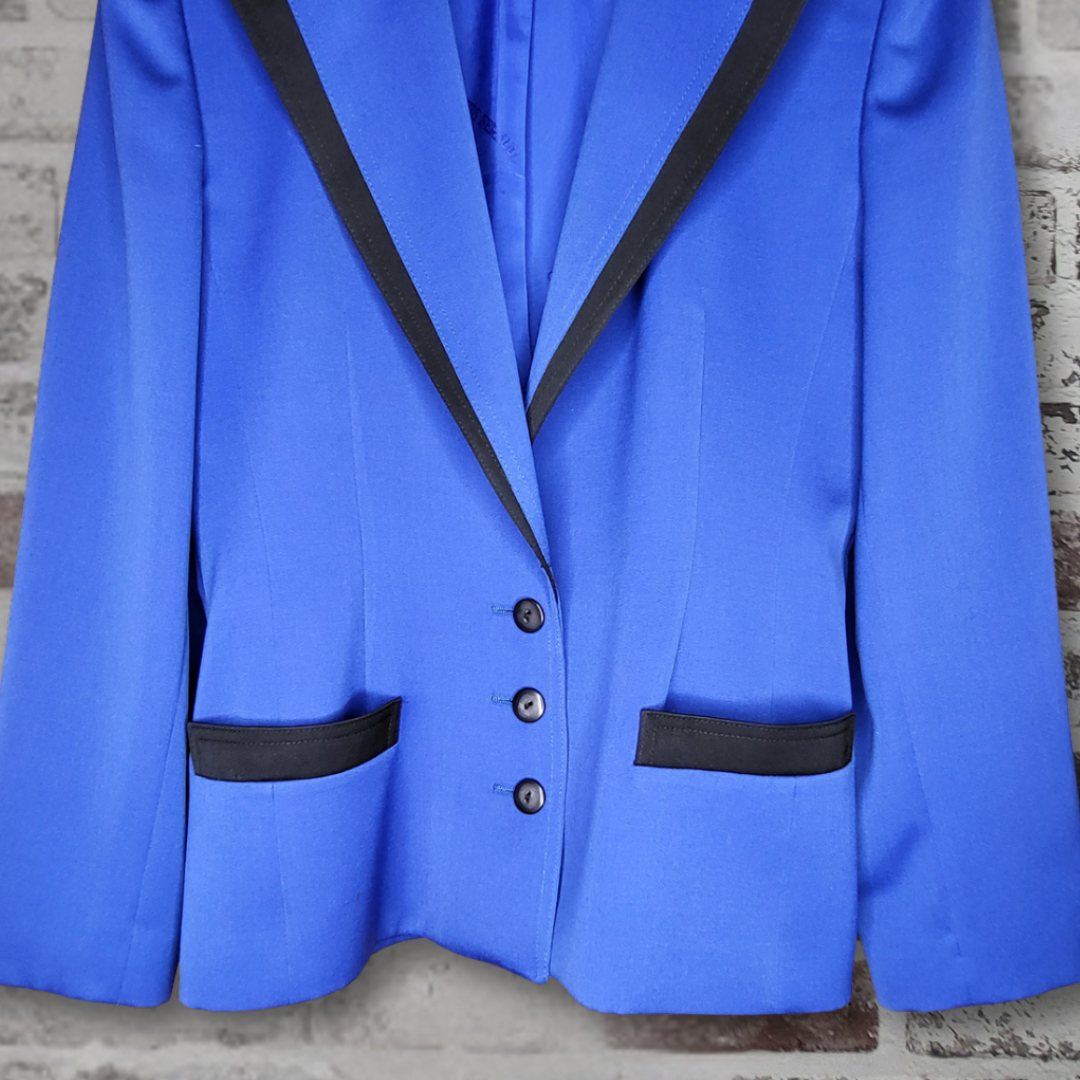 Louis Féraud cobalt blue blazer (Women's Size 8)