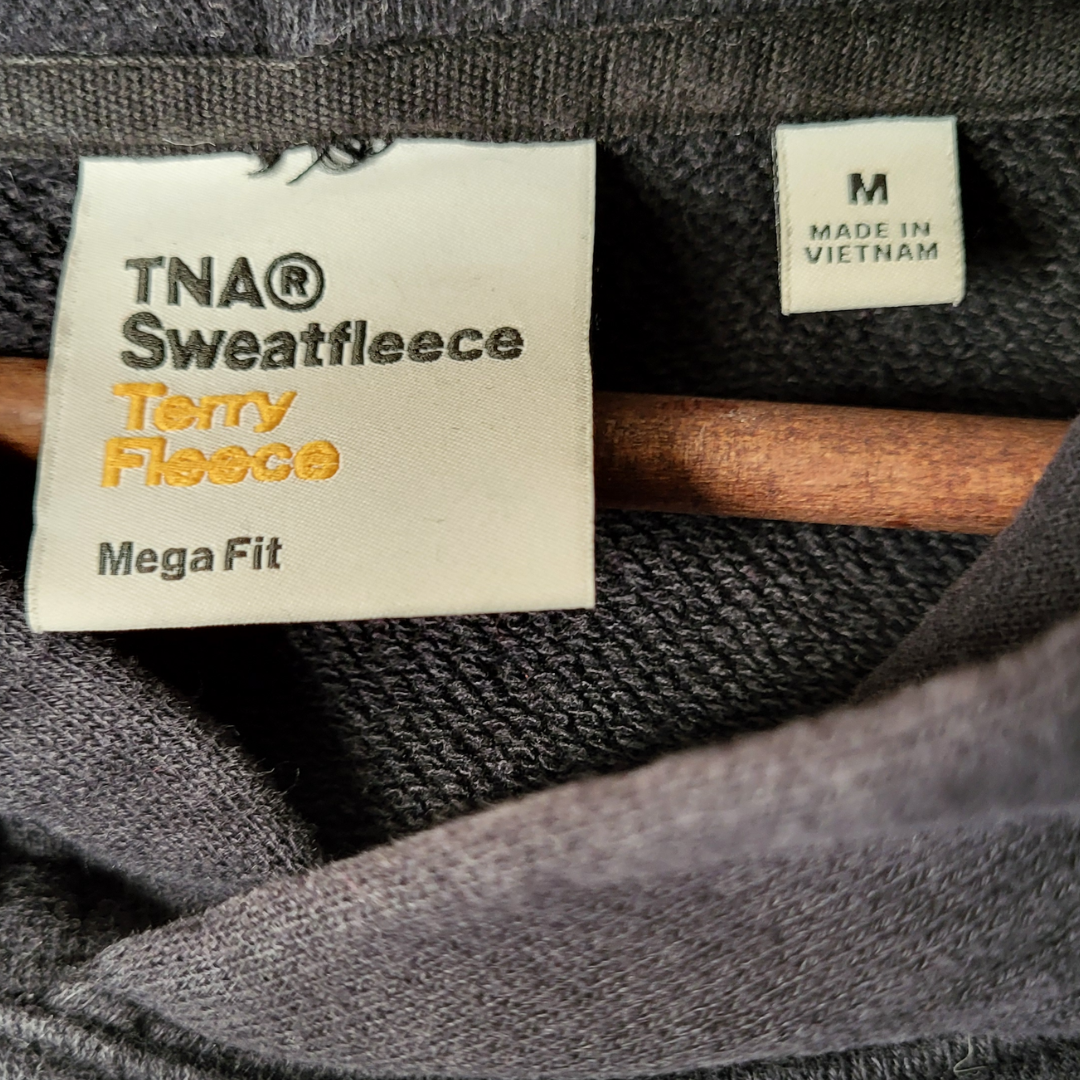 TNA charcoal sweatfleece hoodie (Women's Size M)