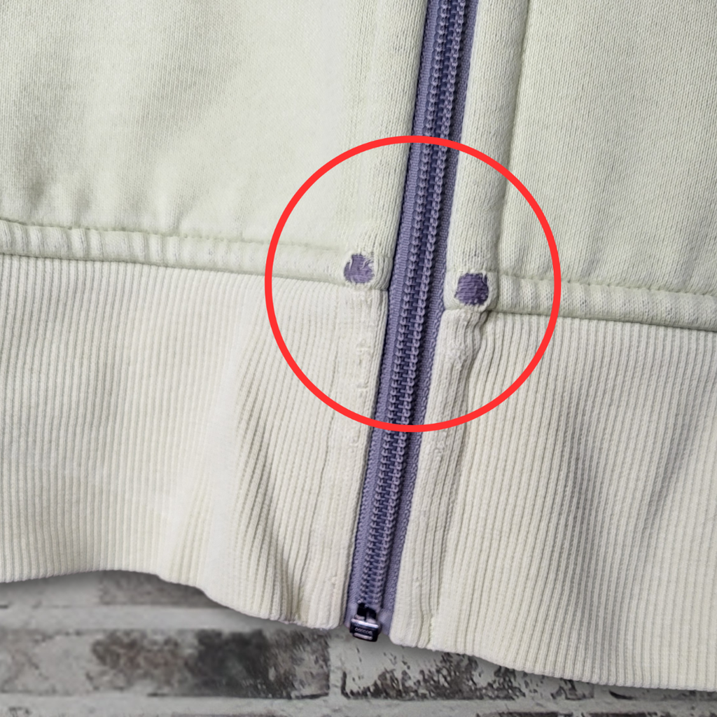 lululemon pale green/grey full-zip scuba hoodie (Women's Size S/M)