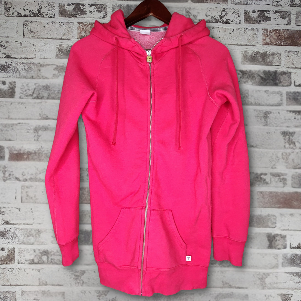 TNA red fleece zip hoodie (Women's Size XS)
