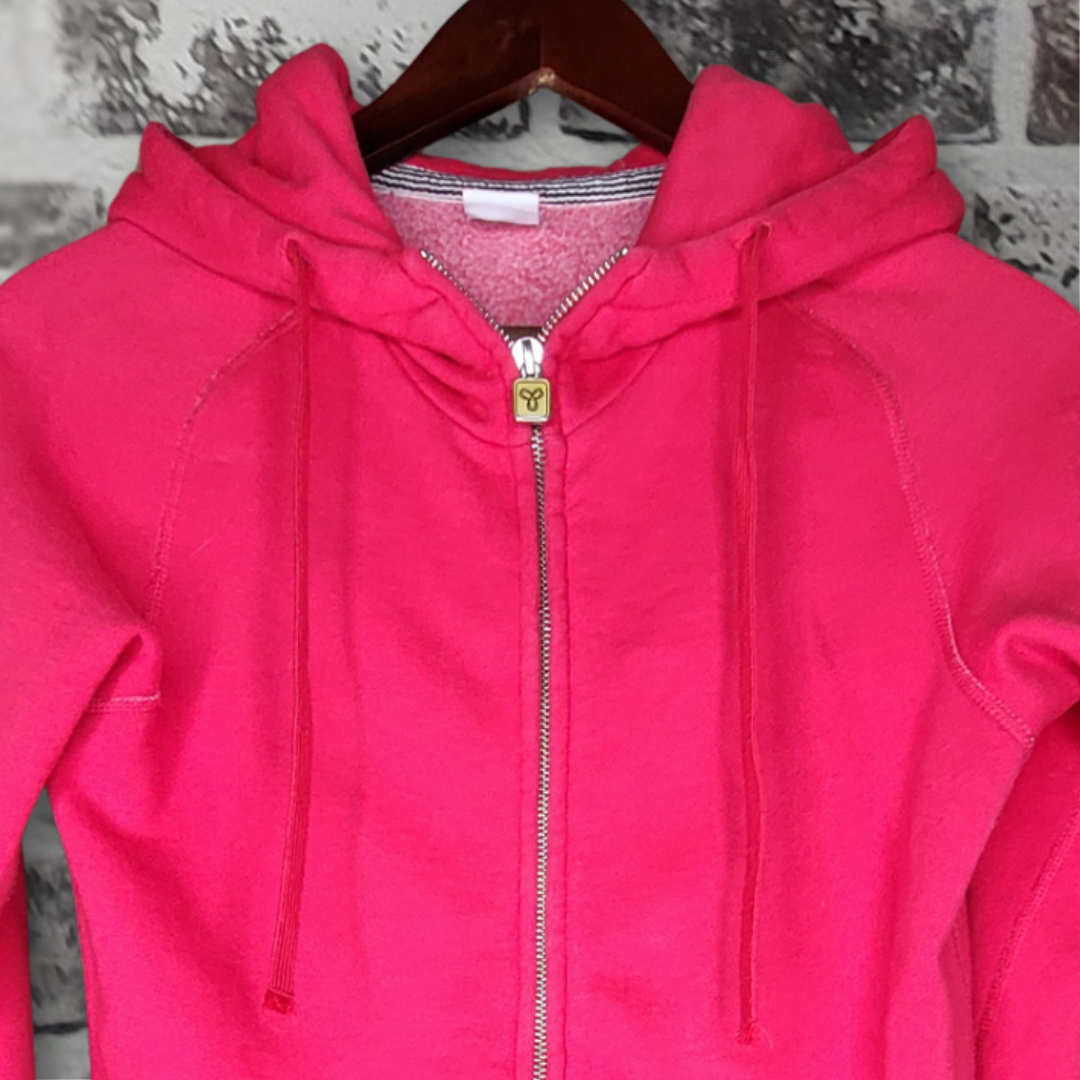 TNA red fleece zip hoodie (Women's Size XS)