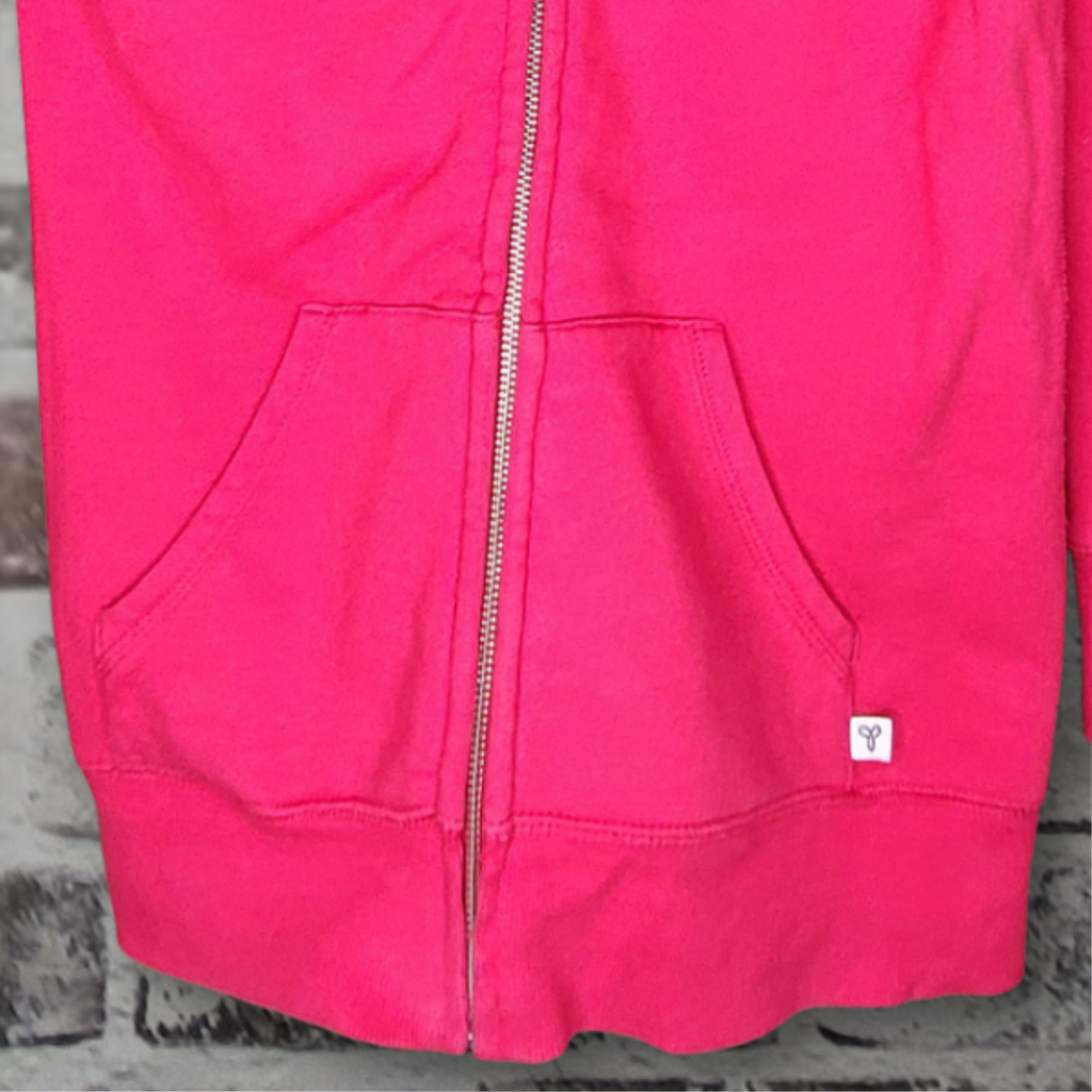 TNA red fleece zip hoodie (Women's Size XS)