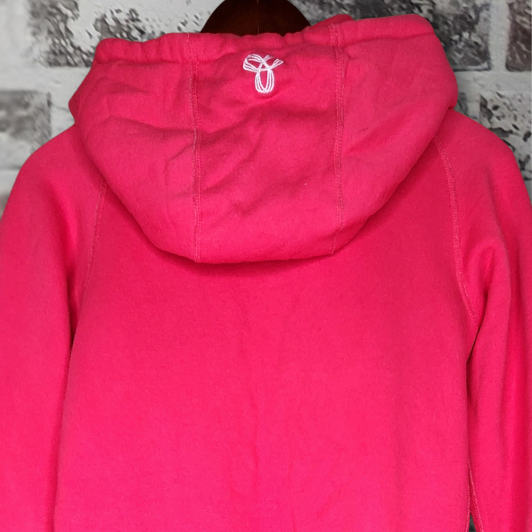 TNA red fleece zip hoodie (Women's Size XS)