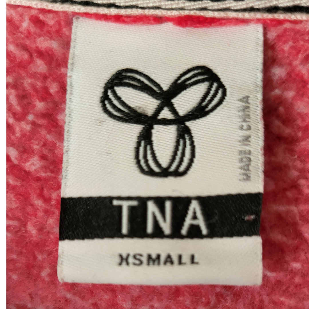 TNA red fleece zip hoodie (Women's Size XS)
