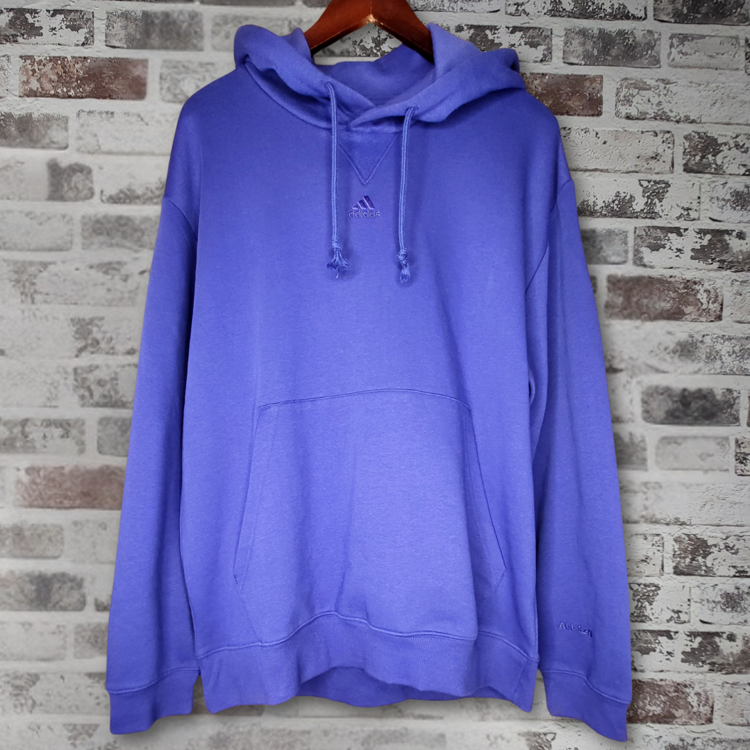 NEW adidas ALL SZN Cobalt Blue Pullover Hoodie (Men's Size L)