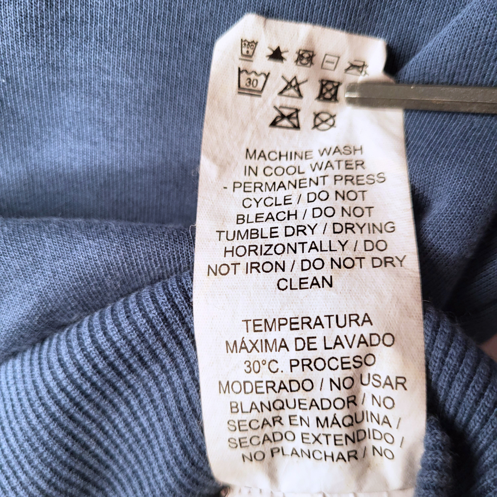Puma blue & coral cropped sweatshirt (Women's Size M)