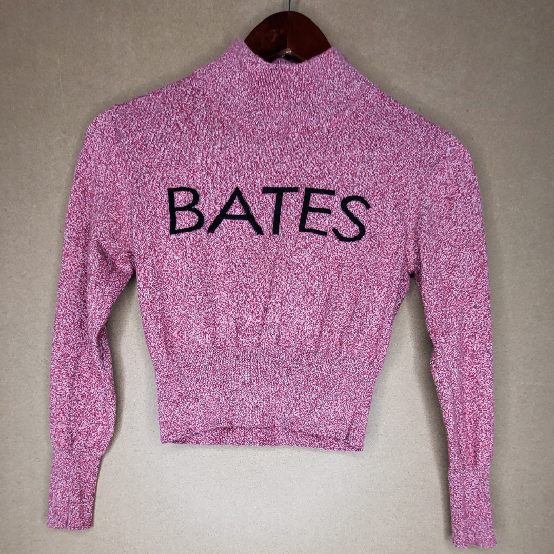 Christopher Bates pink mock neck knit sweater (Women's Size XS)