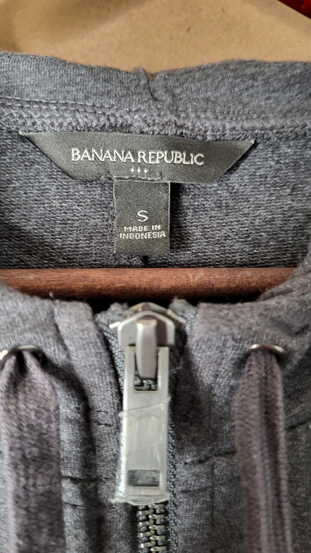 Banana Republic grey full-zip hoodie (Women's Size S)
