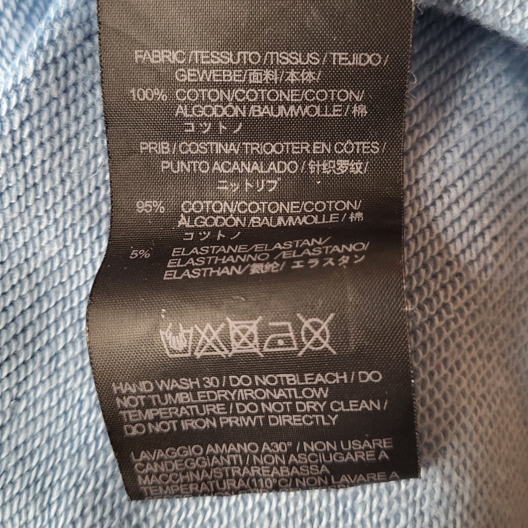 Palm Angels light blue hoodie (Men's Size L)