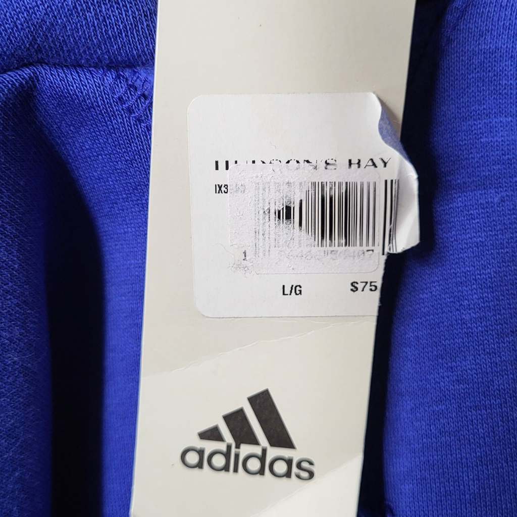 NEW adidas ALL SZN Cobalt Blue Pullover Hoodie (Men's Size L)