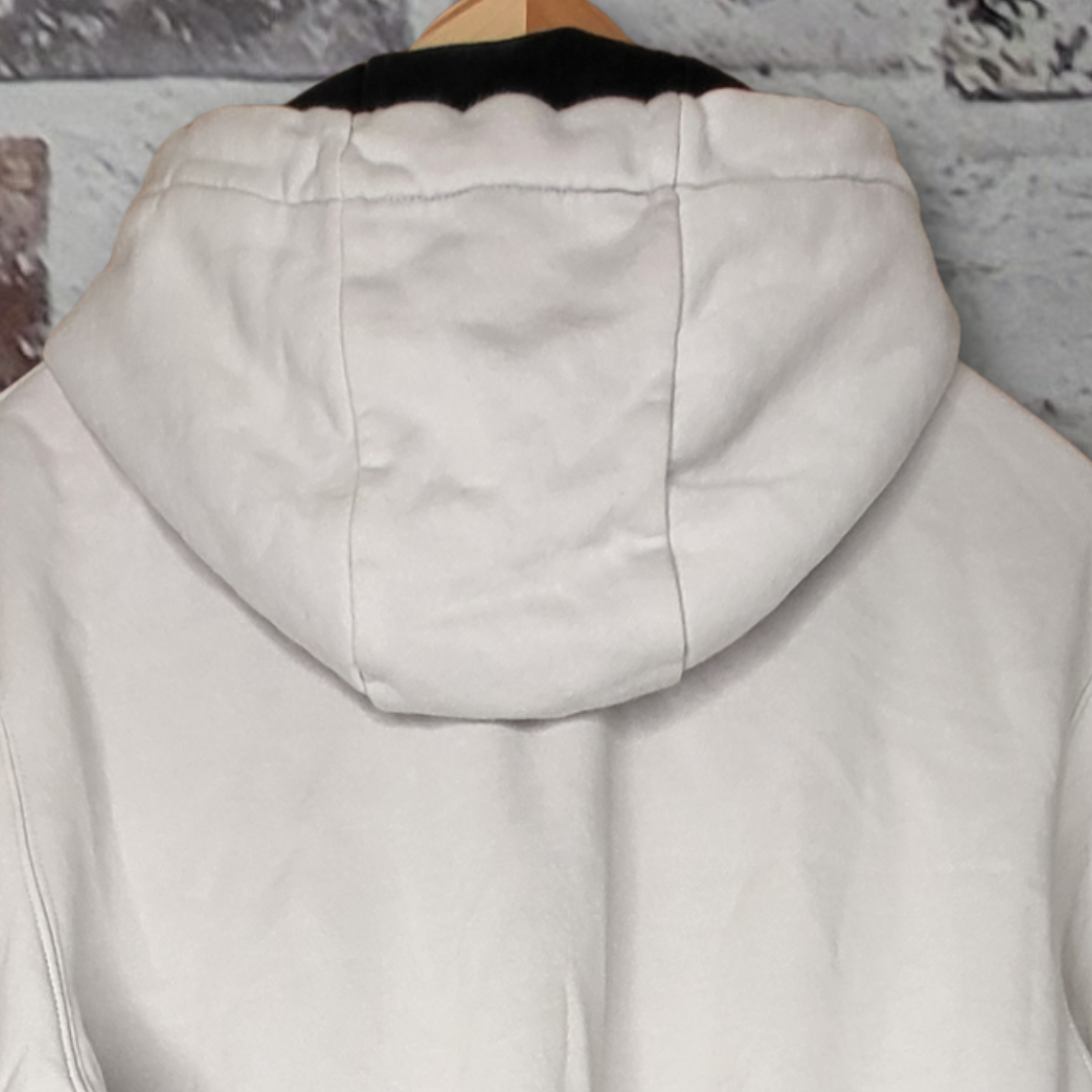 NikeAir white and black full-zip hoodie (Men's Size M)